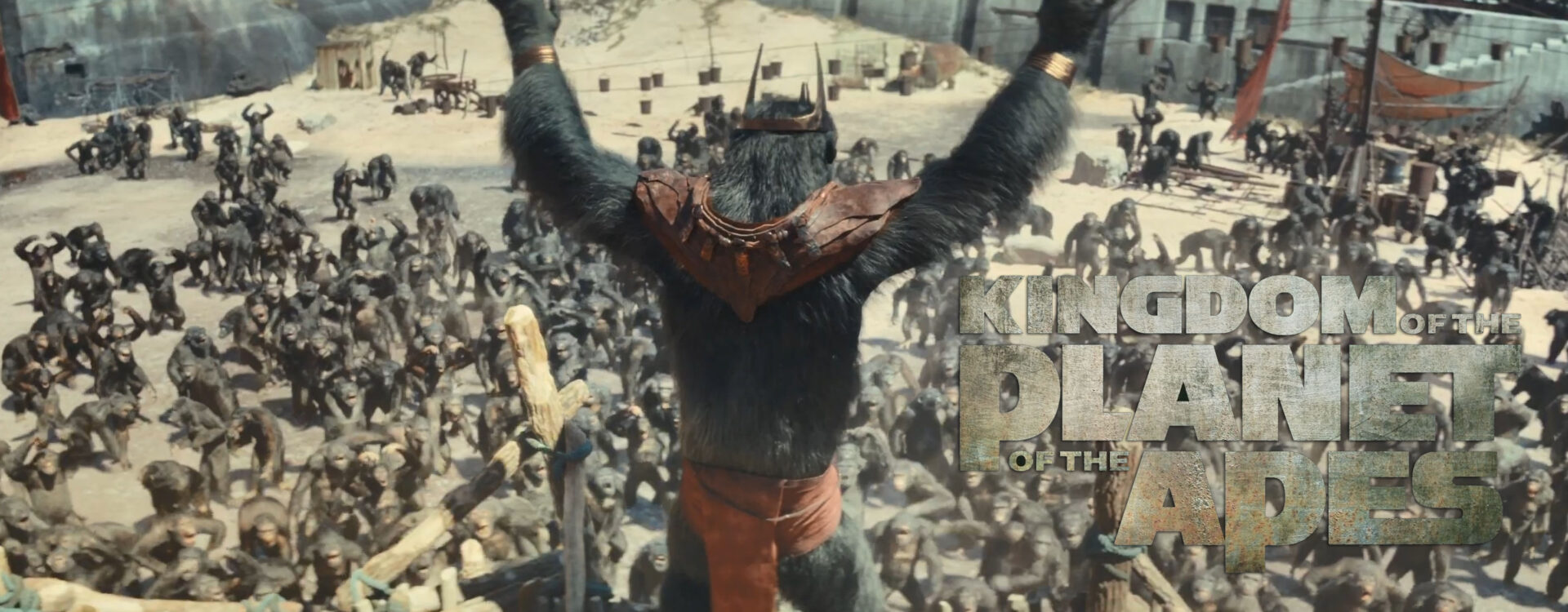 kingdom of the planet of the apes trailer banner