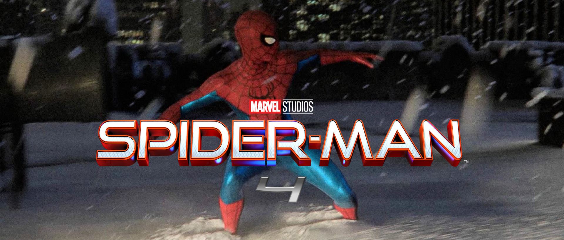 marvel studios spider man 4 snow banner