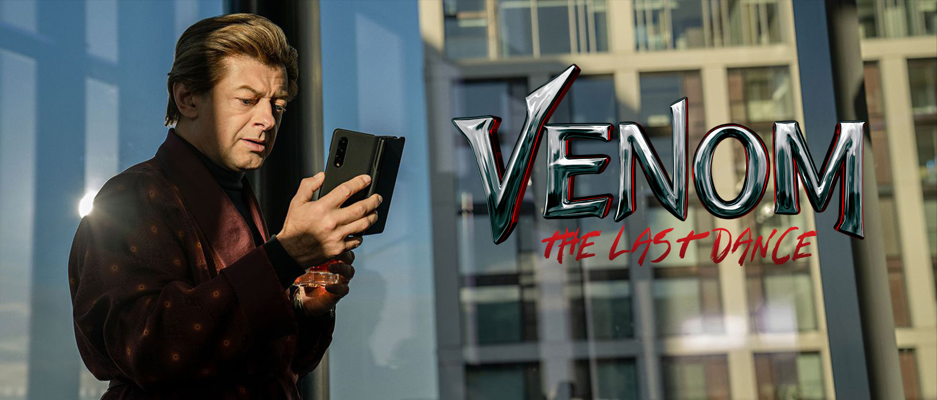 andy serkis venom the last dance banner