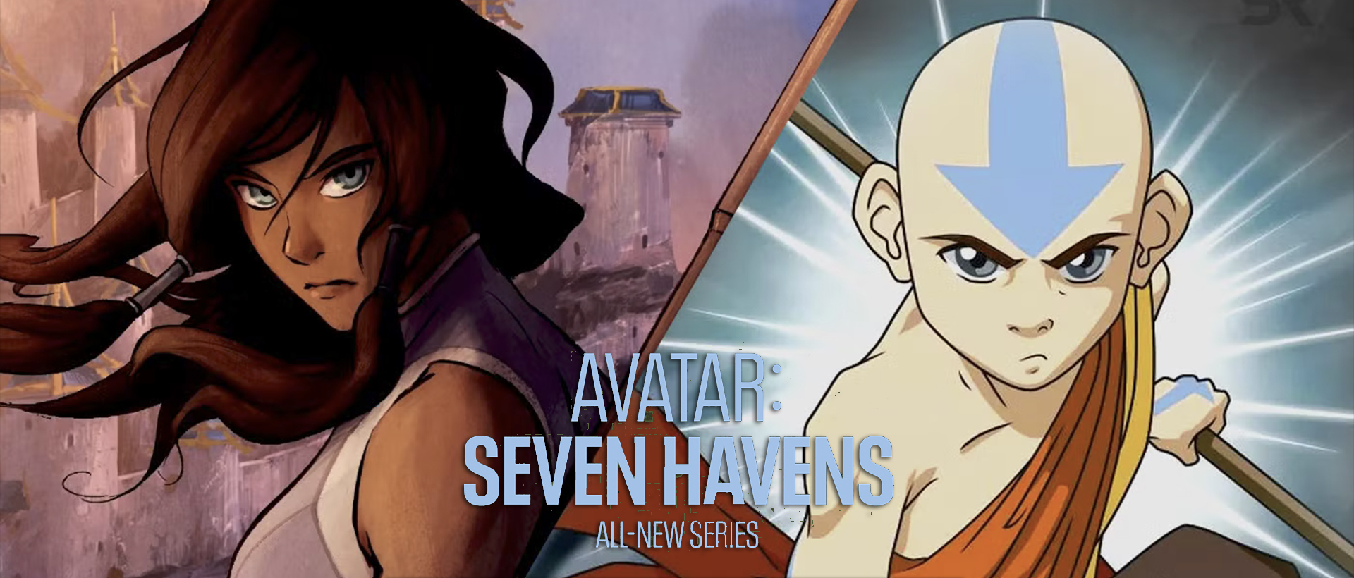 avatar seven havens aang korra banner