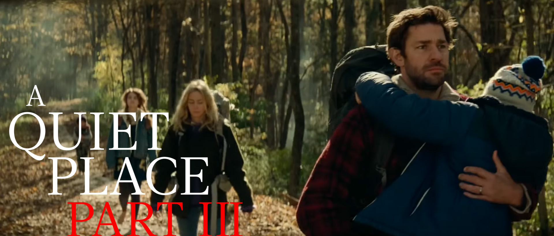 krasinski blunt a quiet place 3 banner