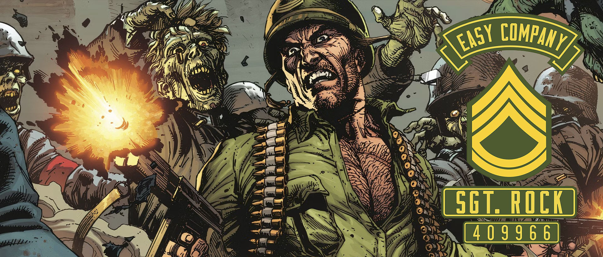 sgt rock comic book easy company banner