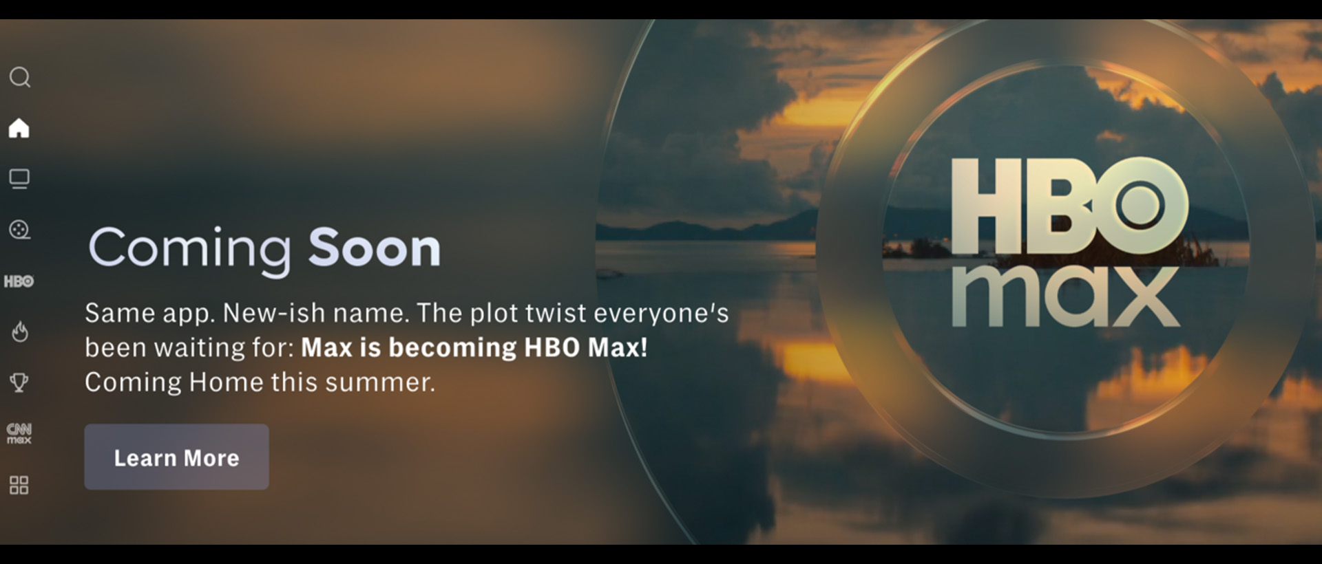 hbo max 2025 announcment banner