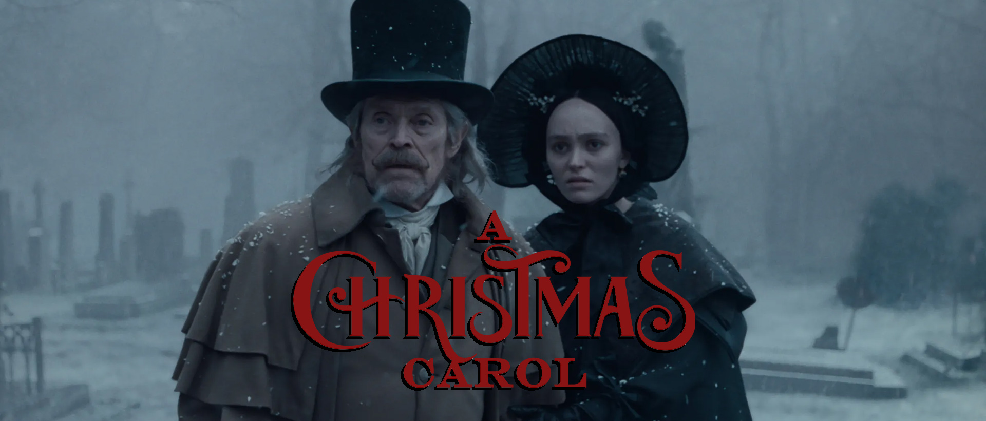 robbert eggers willem dafoe a christmas carol banner