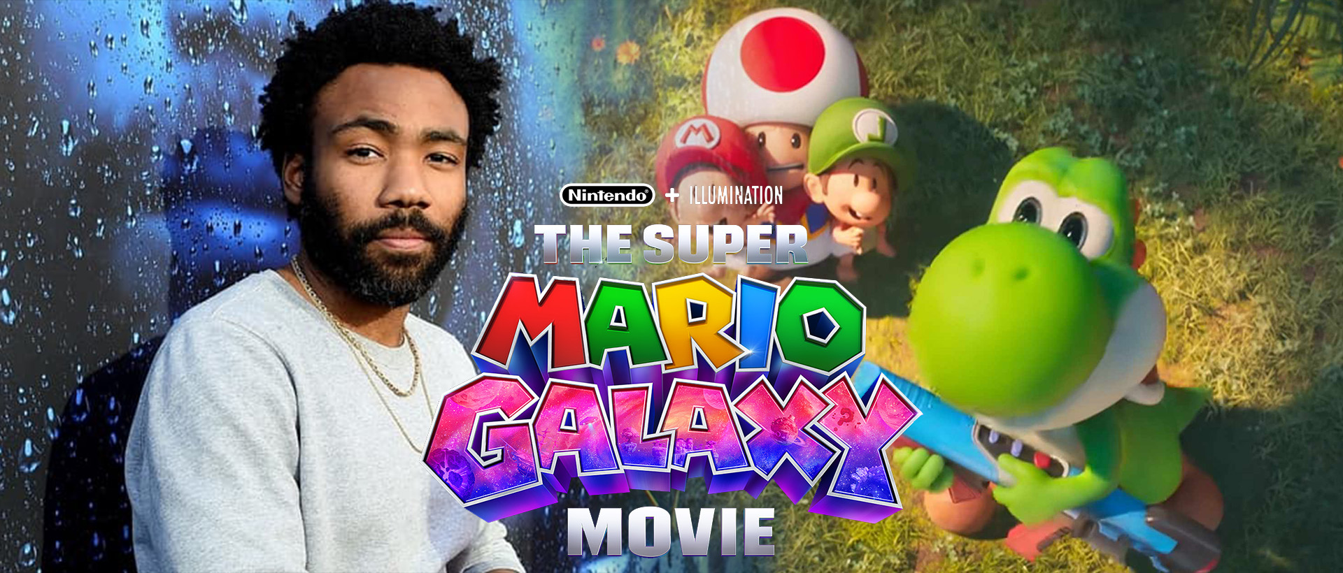 donald glover yoshi super mario galaxy movie banner