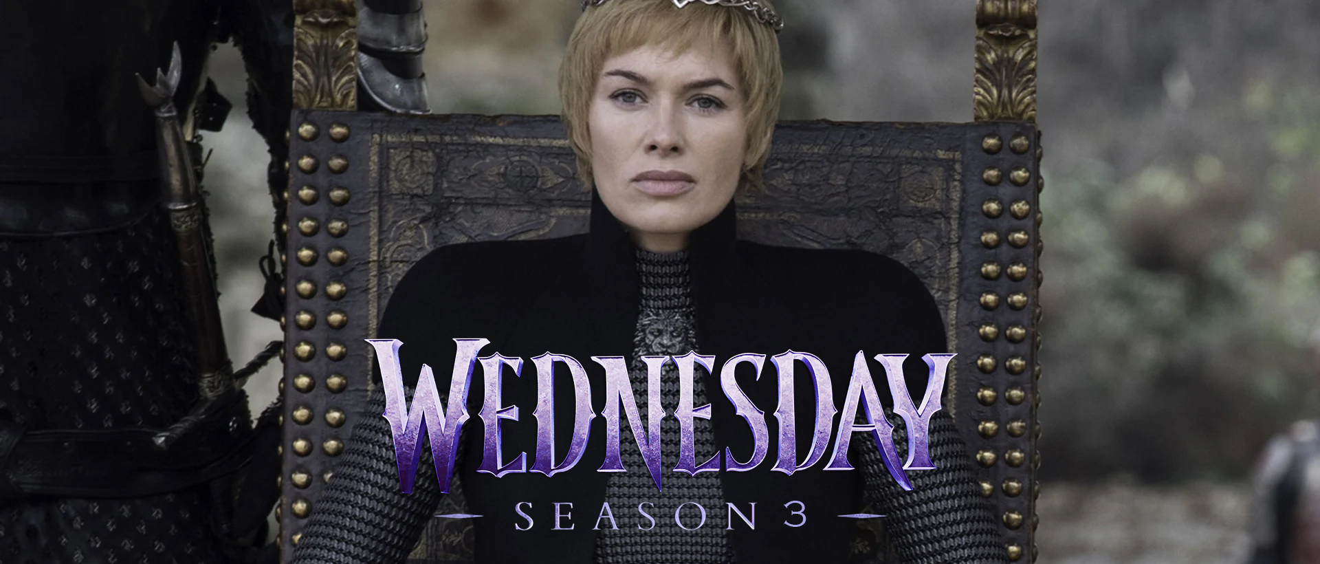 lena heady wednesday season 3 banner