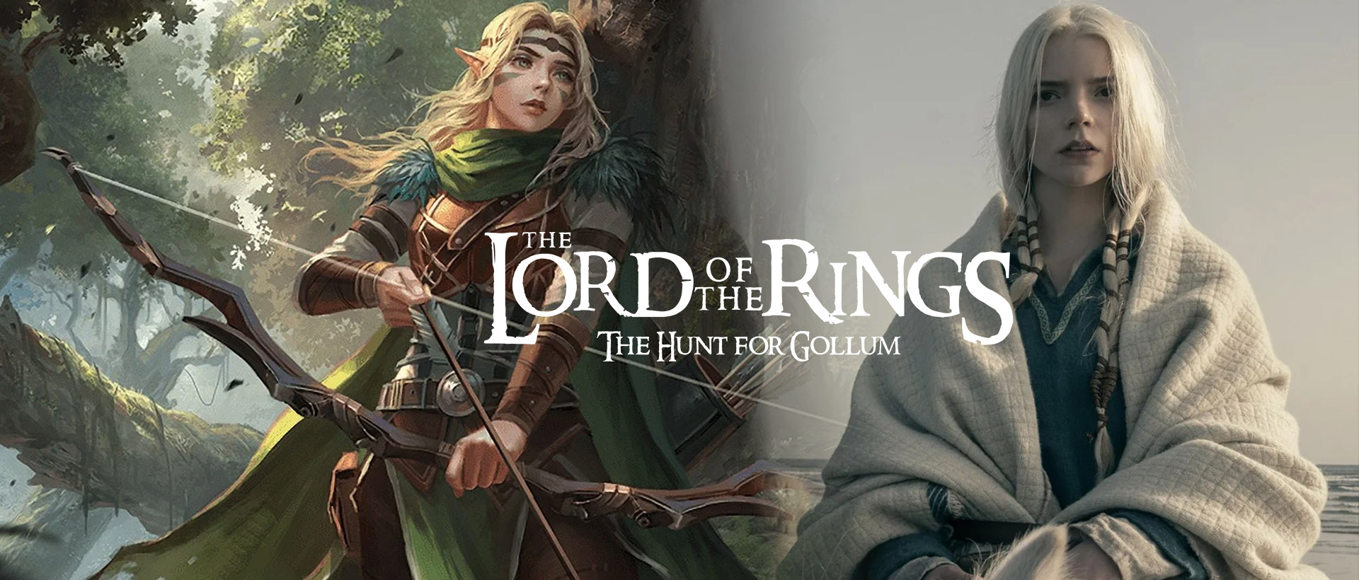anya taylor joy seren lord of the rings the hunt for gollum baner