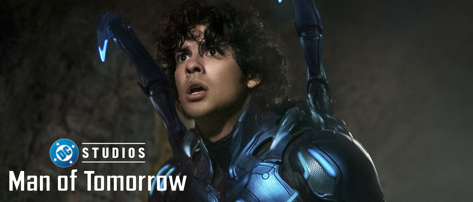 blue beetle man of tomorrow banner