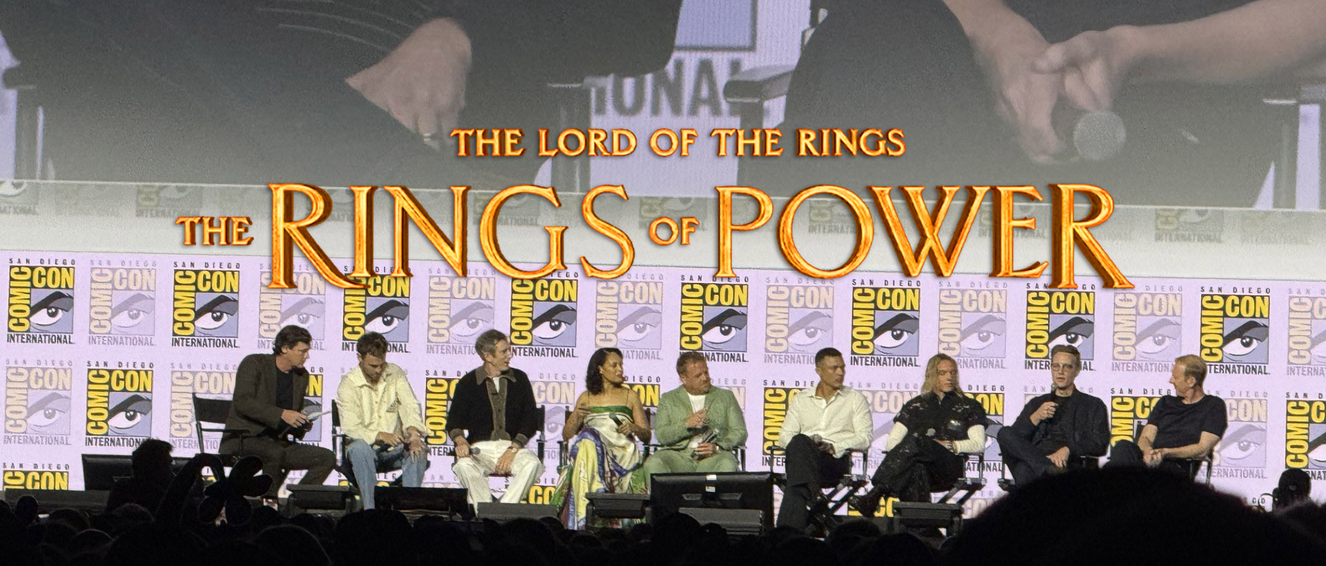 sdcc26 the rings of power panel banner