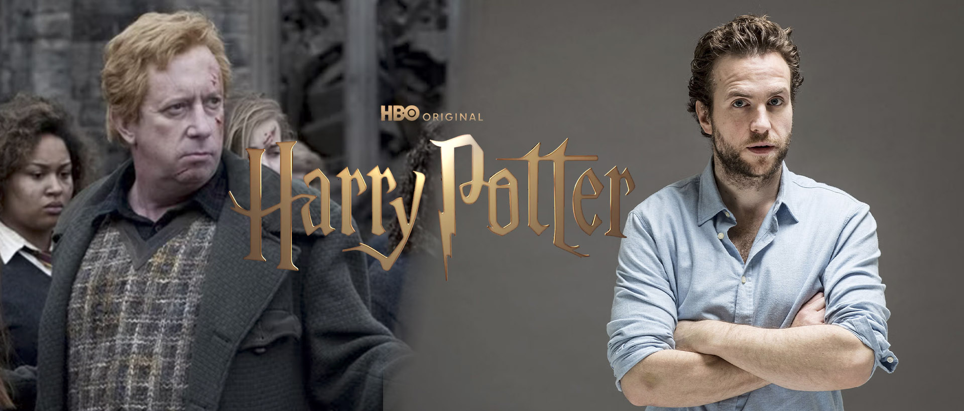 rafe spall arthur weasley harry potter hbo banner